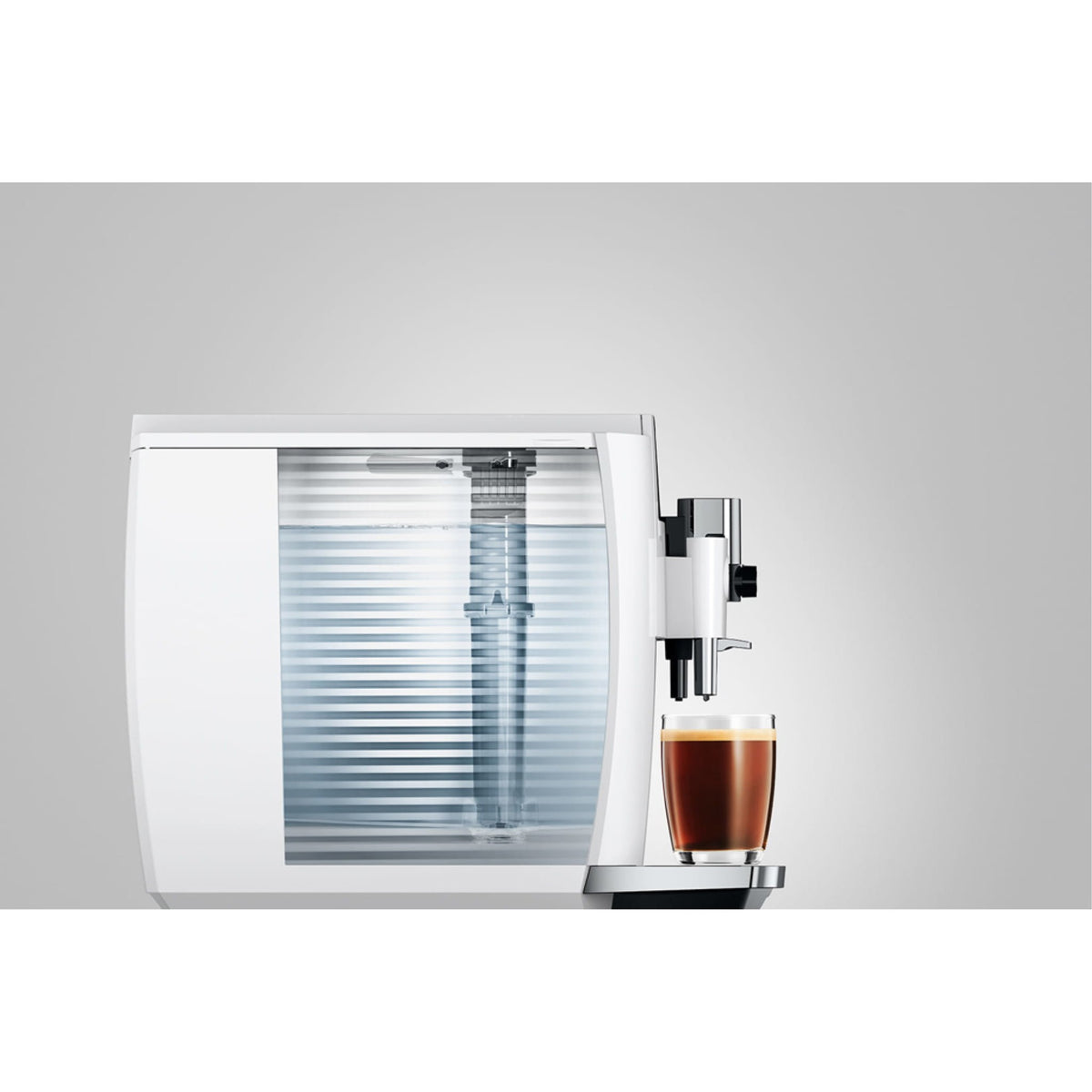 Jura E8 coffee machine - piano white (EC)