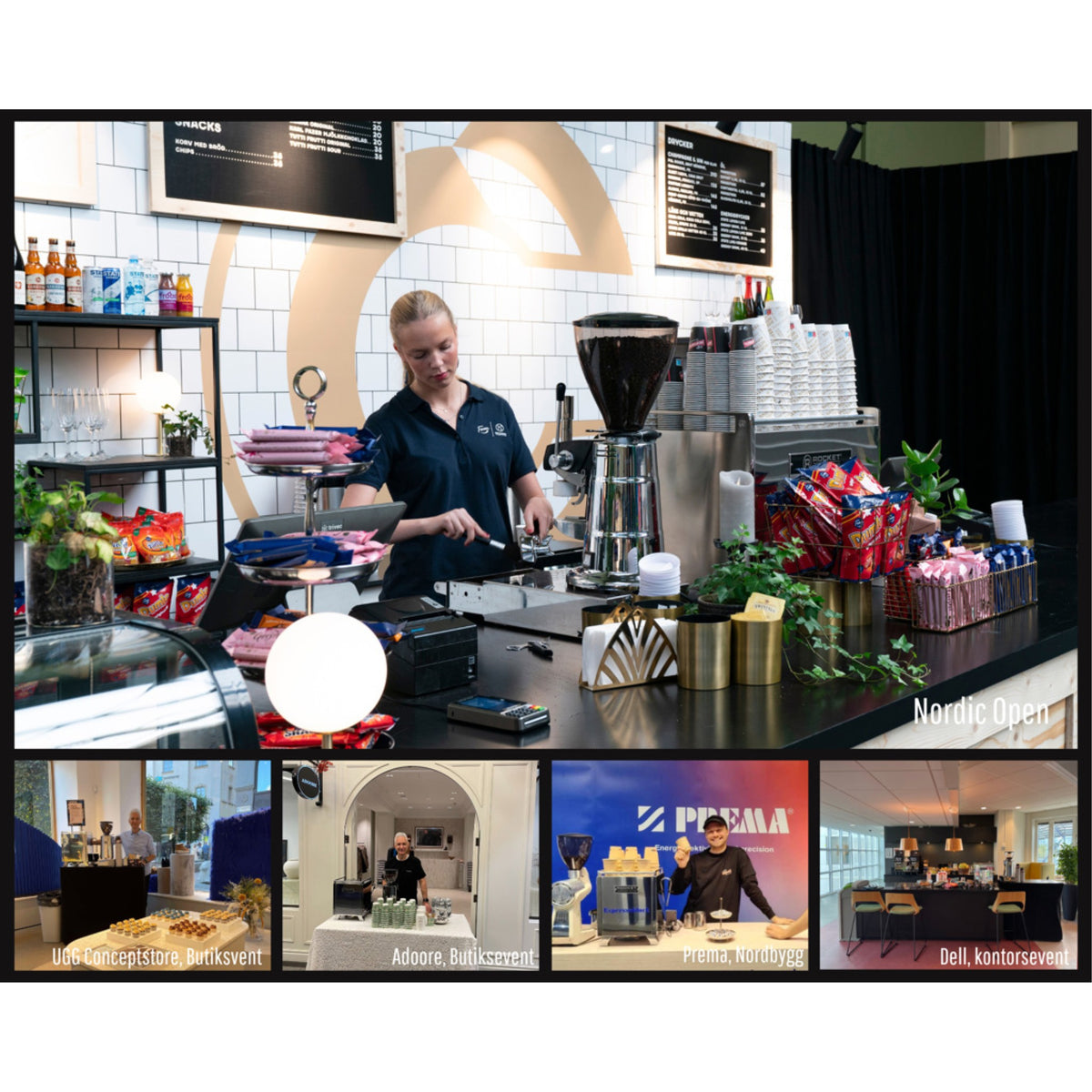 Rent a coffee machine with a barista