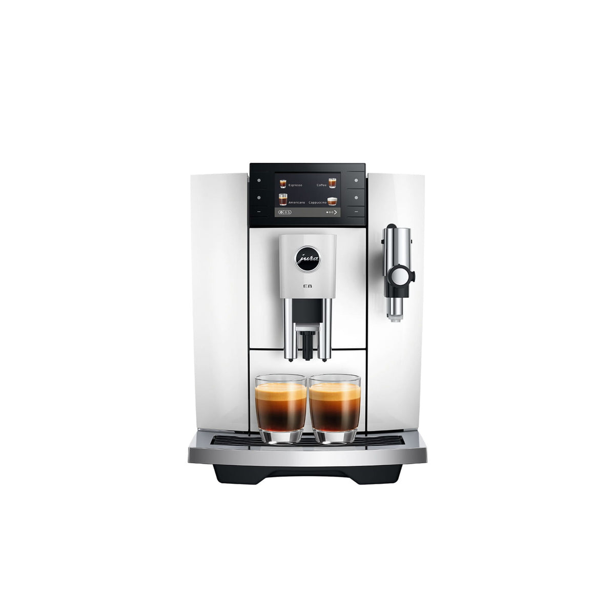 Jura E8 coffee machine - piano white (ED)