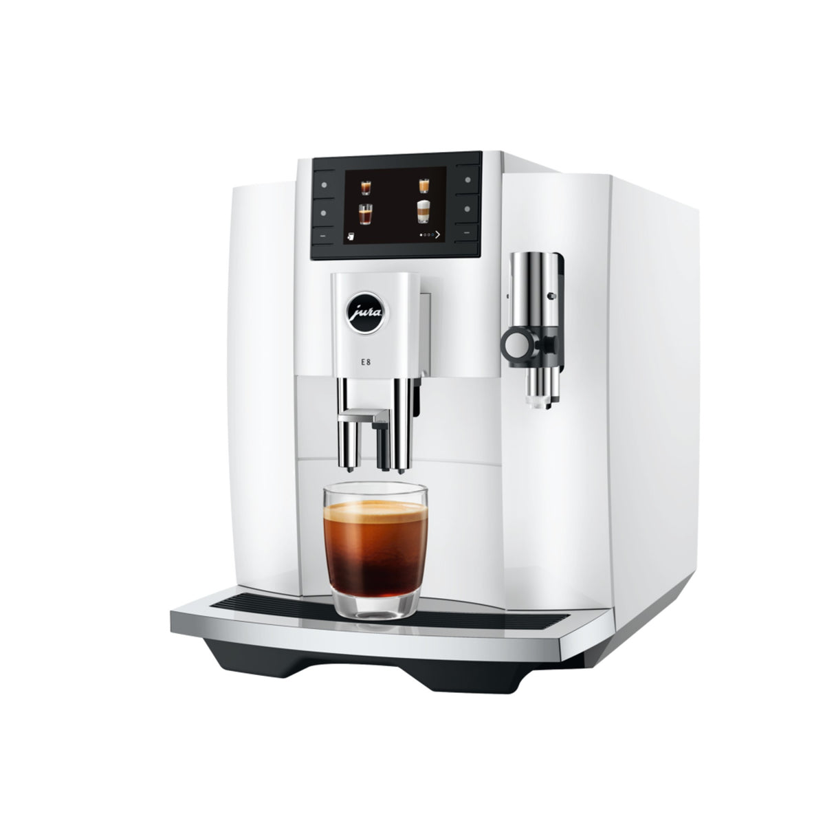 Jura E8 coffee machine - piano white (EC)