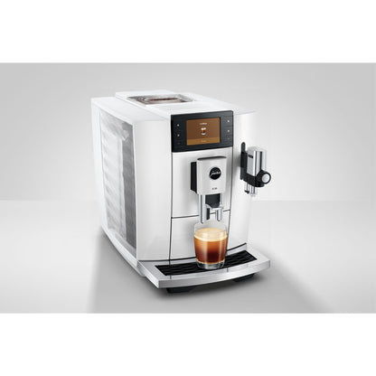 Jura E8 coffee machine - piano white (ED)