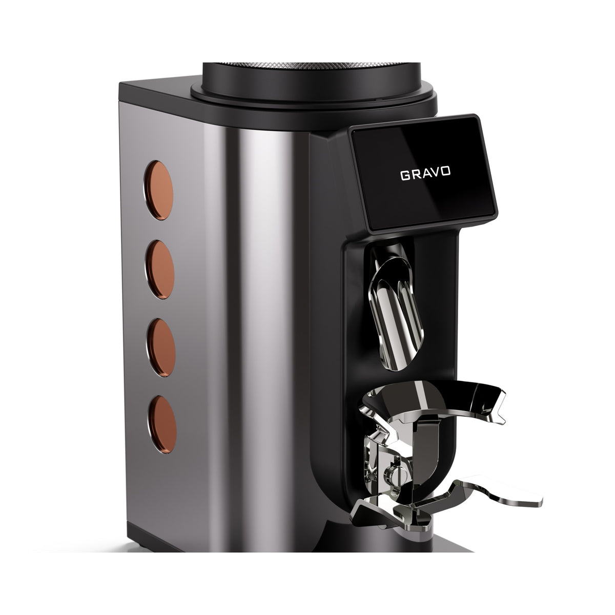 Rocket Espresso Gravo coffee grinder - chrome/copper
