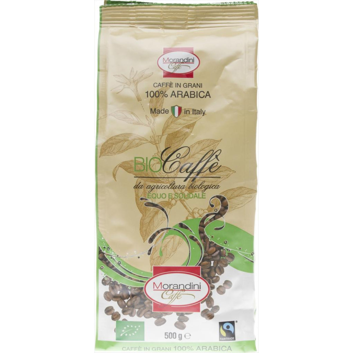 Morandini Fairtrade Ekologiskt hela kaffebönor espresso - 500g