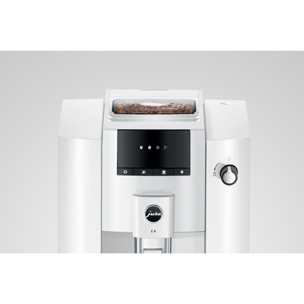 Jura E4 kaffemaskin - piano vit (EA)