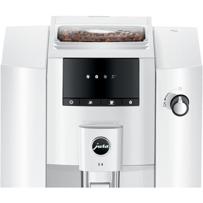 Jura E4 kaffemaskin - piano vit (EA)