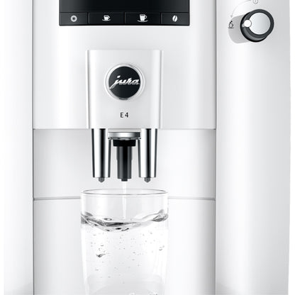 Jura E4 kaffemaskin - piano vit (EA)