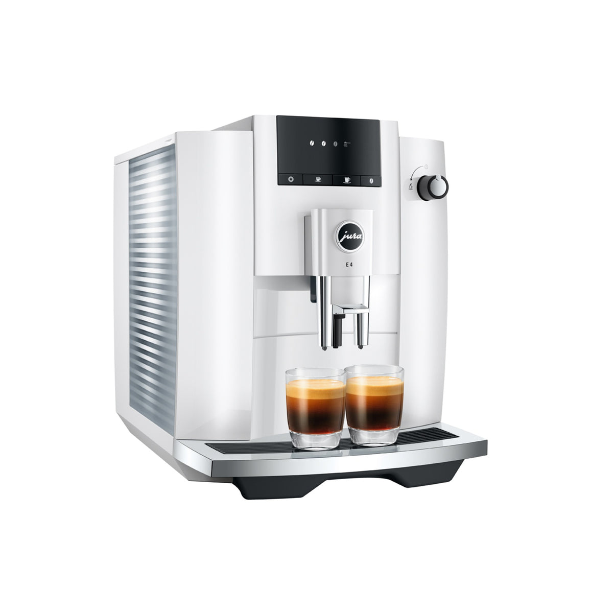 Jura E4 kaffemaskin - piano vit (EA)