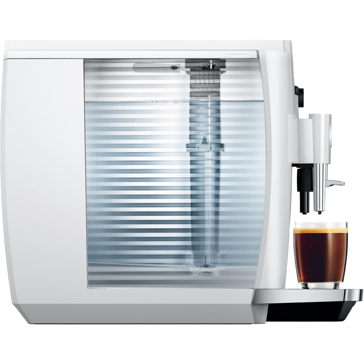 Jura E4 kaffemaskin - piano vit (EA)