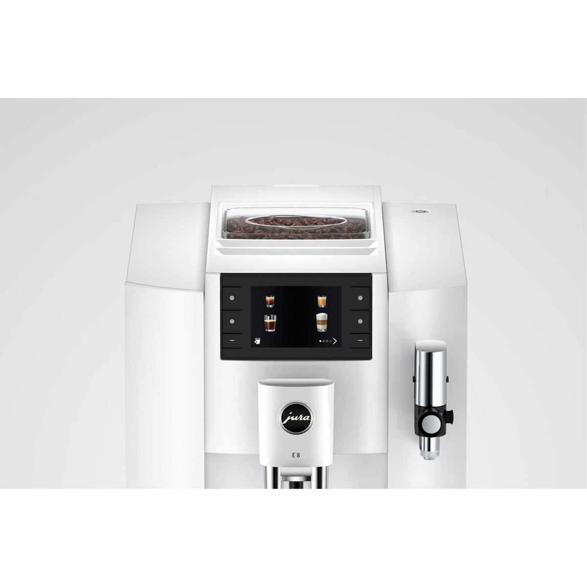 Jura E8 coffee machine - piano white (EC)