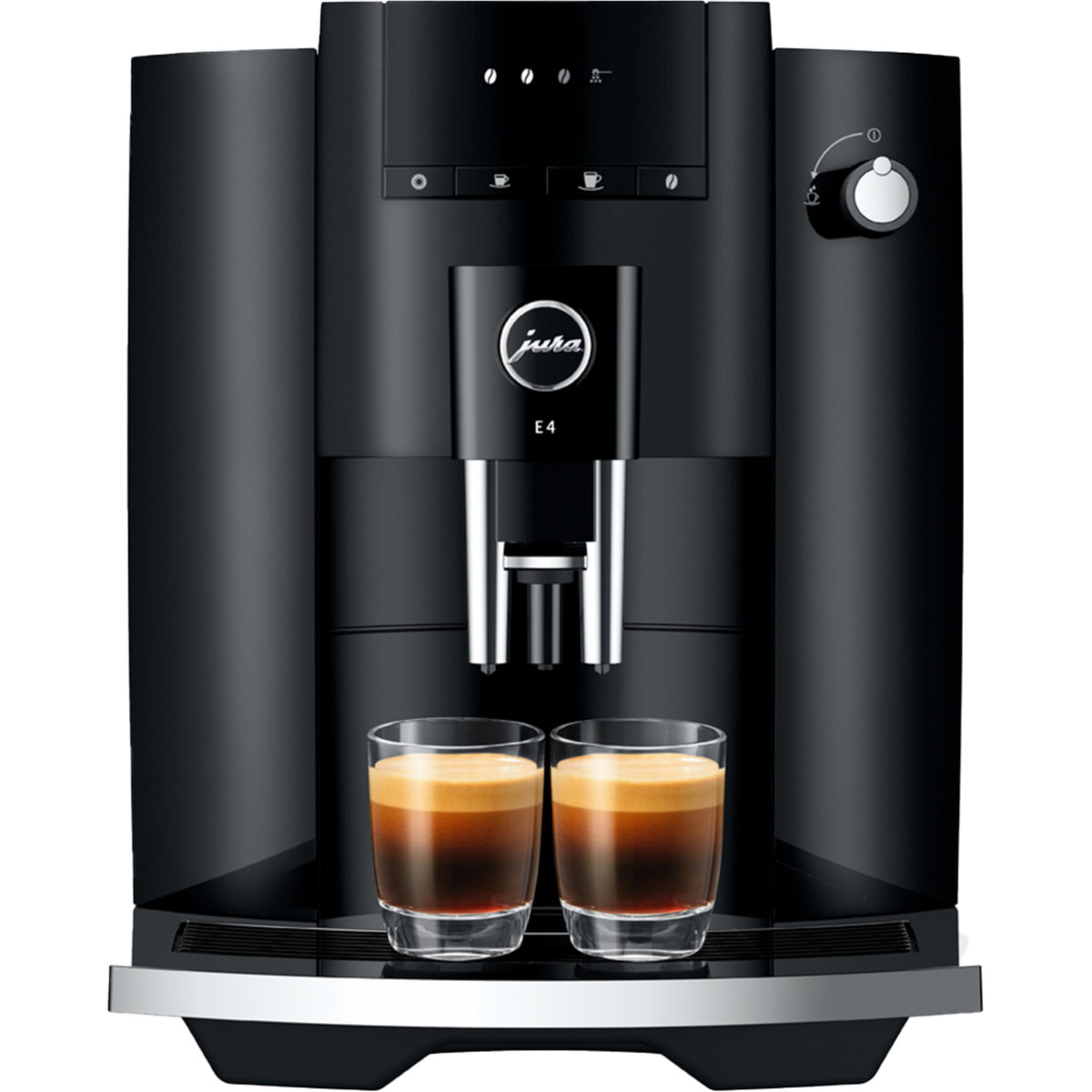 Jura E4 coffee machine - piano black (EA)