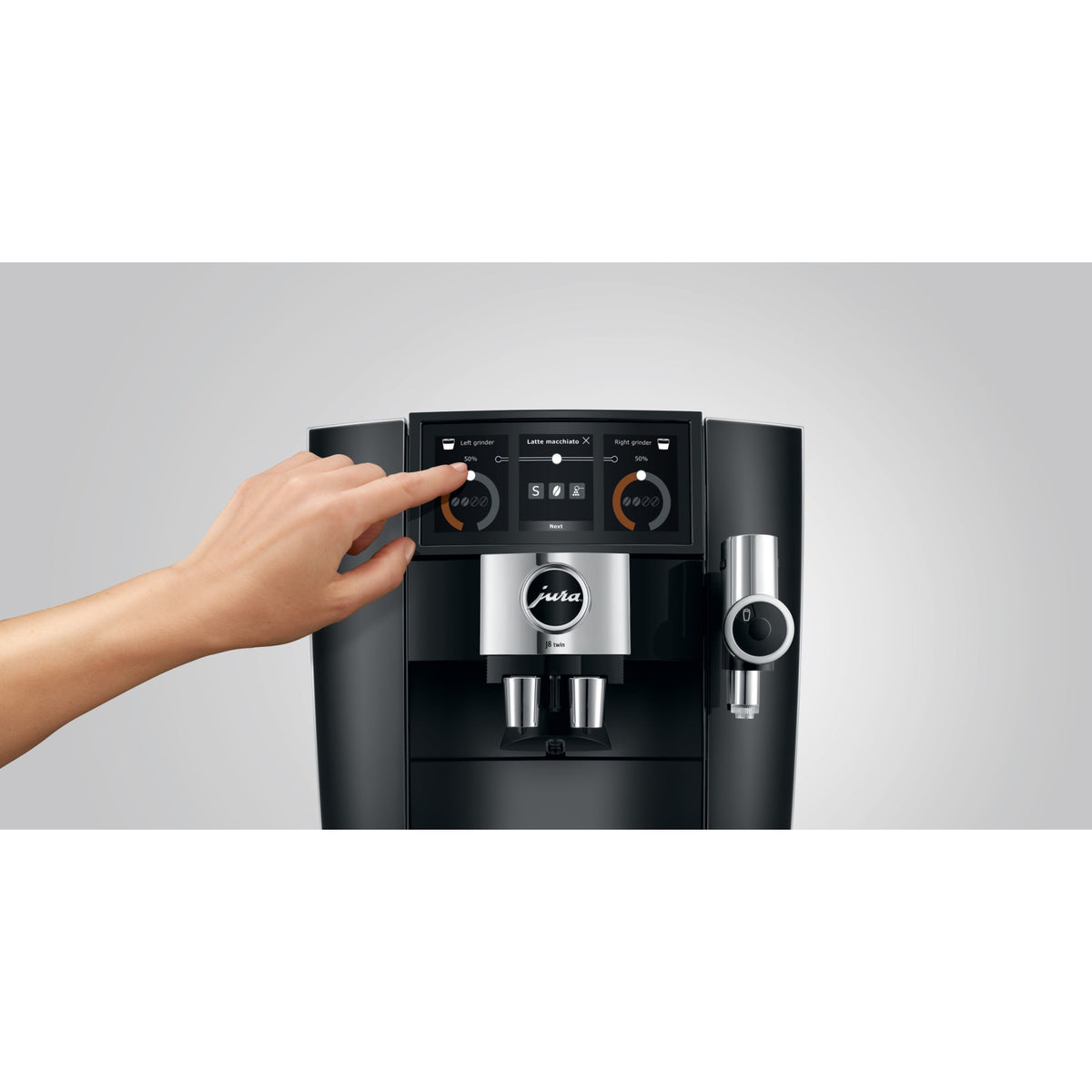 Jura J8 Twin kaffemaskin - diamond svart (EA)