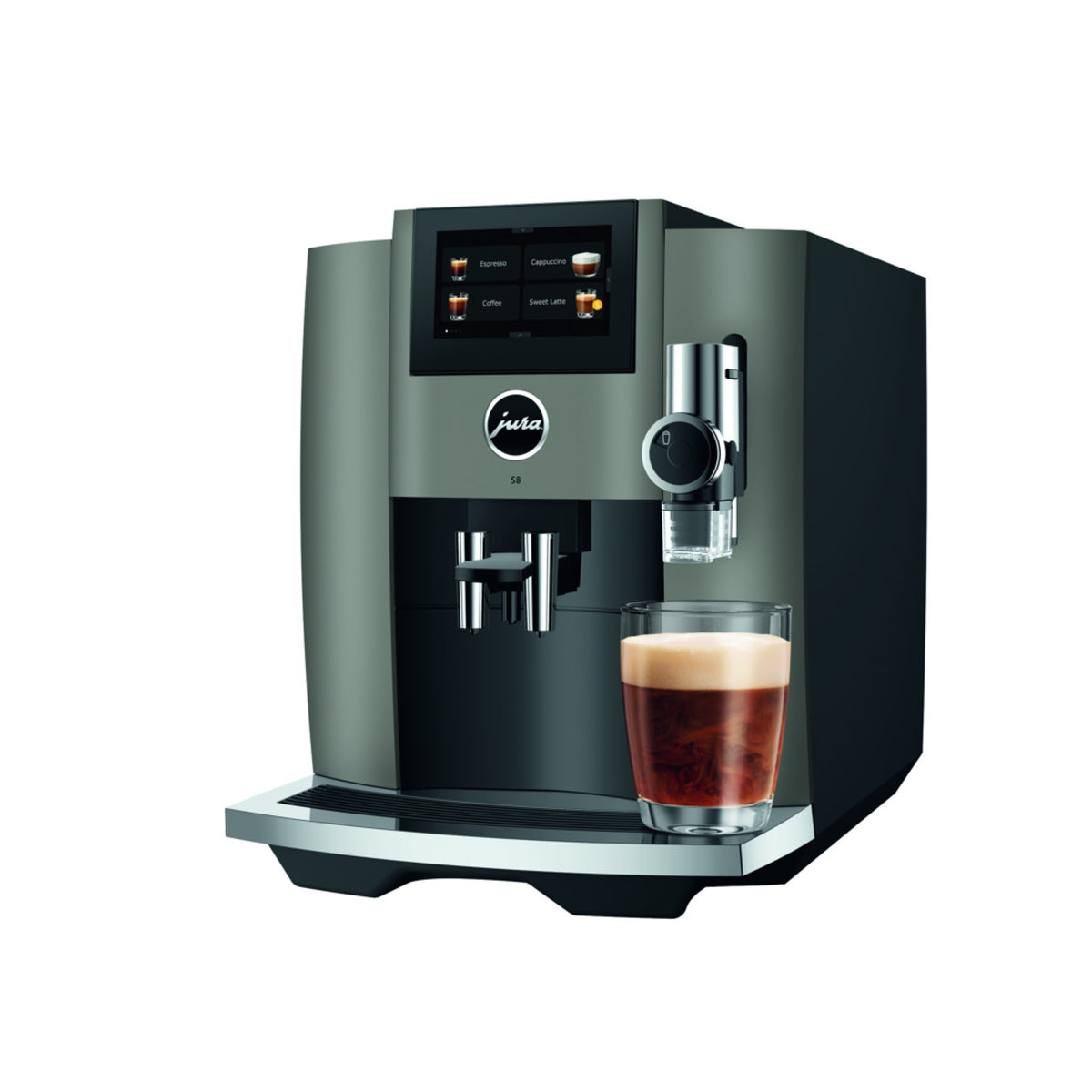 Jura S8 coffee machine - dark inox (EB)