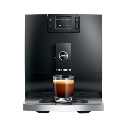 Jura C8 kaffemaskin - piano svart (EA)