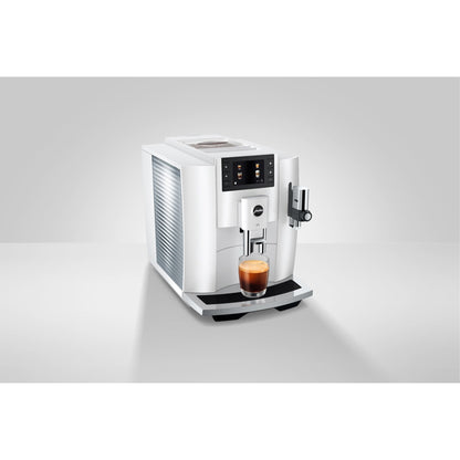 Jura E8 coffee machine - piano white (EC)
